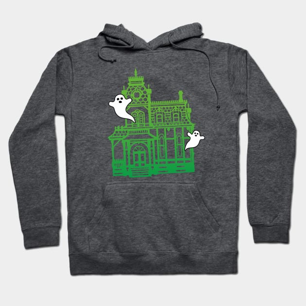 Haunted Victorian House Hoodie by XOOXOO